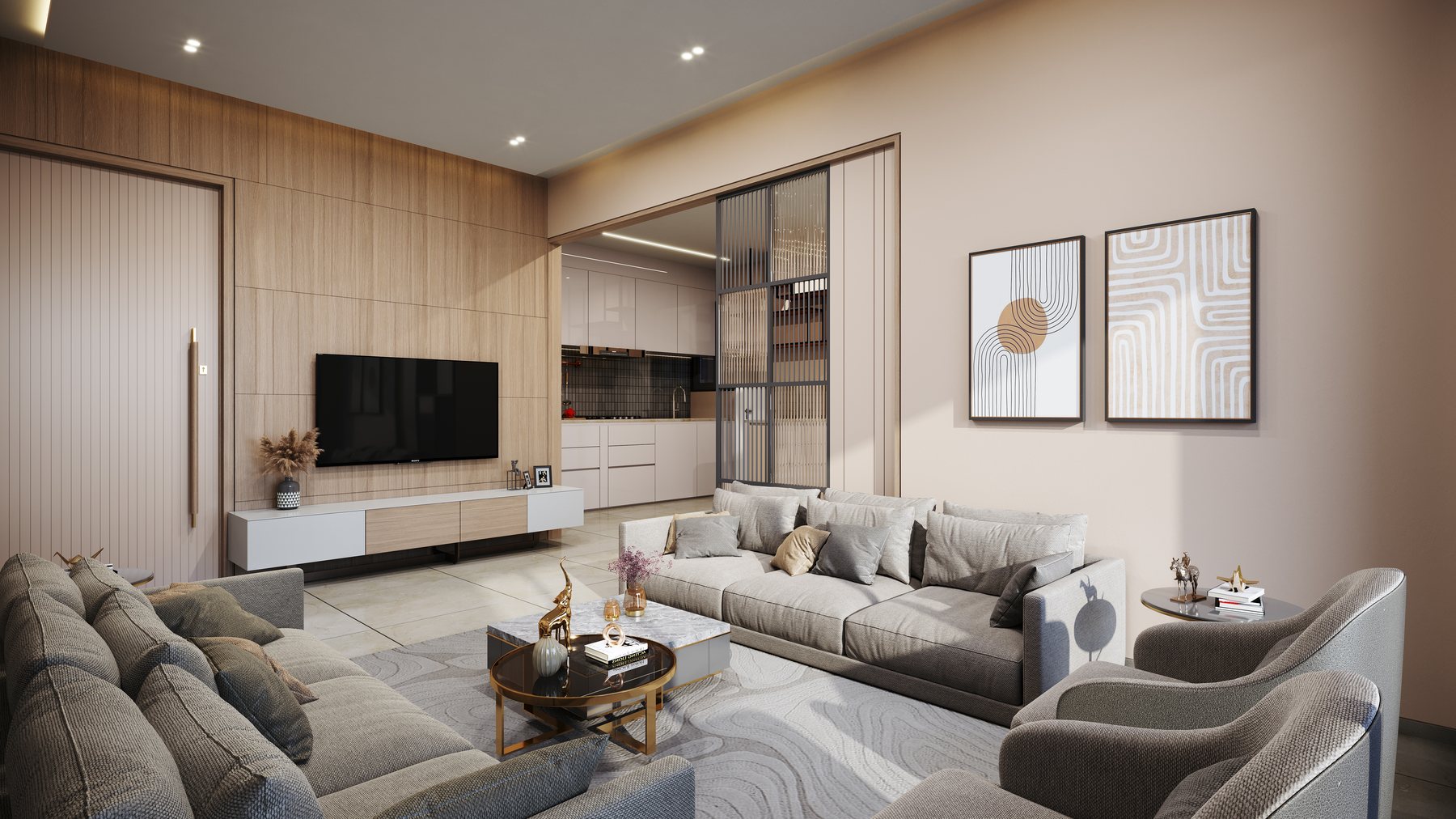 Spacious Living Room